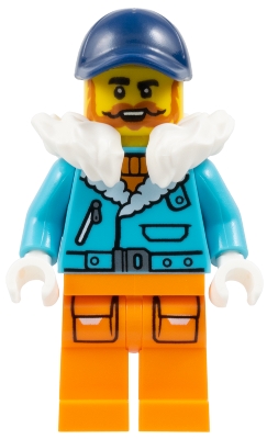 Arctic Explorer, Captain Nautilus, Medium Azure Jacket, Orange Legs, White Fur Neckwear, Dark Blue Cap