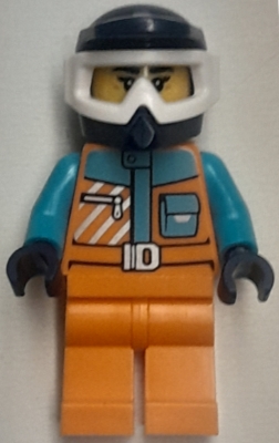 Arctic Explorer, Orange Suit, Helmet