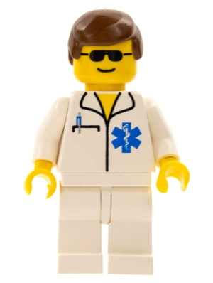Doctor - EMT Star of Life, White Legs, Brown Male Hair, Sunglasses