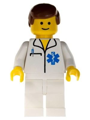 Doctor - EMT Star of Life, White Legs, Reddish Brown Male Hair