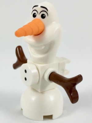 Olaf - Brick Built, Buttons, Clip On Back