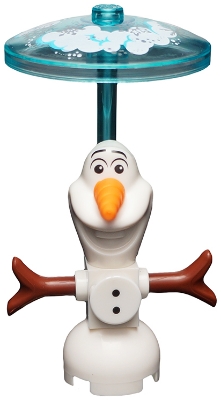 Olaf, Buttons, Clip on Back with Dish - Brick Built