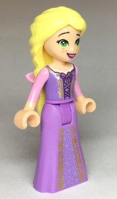 Rapunzel - Gold Laced Dress and Flower in Hair