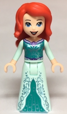 Ariel, Human - Light Aqua Dress with Silver Starfish and Shells