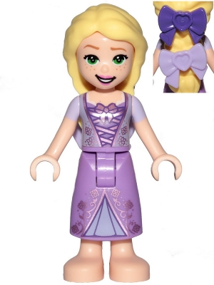 Rapunzel with 2 Bows in Hair &#40;Dark Purple and Lavender&#41;