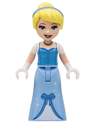 Cinderella - Dress with Stars and Bow, Medium Blue Top