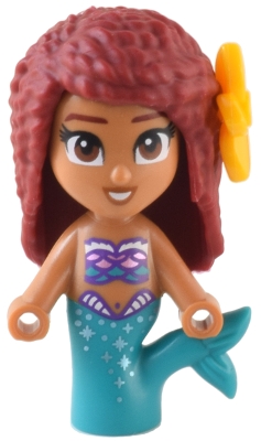 Arial, Medium Nougat Skin, Dark Red Hair - Microdoll