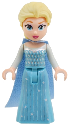 Elsa - Medium Azure Dress, Medium Blue Cape - Open Mouth