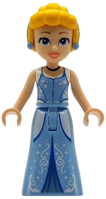 Cinderella - Bright Light Blue and Metallic Light Blue Dress, Bright Light Orange Hair