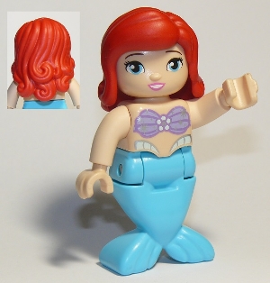 Duplo Figure, Disney Princess, Ariel / Arielle, Medium Azure Tail &#40;Mermaid&#41;