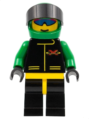 Extreme Team - Green, Black Legs with Yellow Hips, Green Helmet Plain