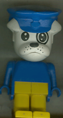 Fabuland Figure Bulldog 3 with Police Hat