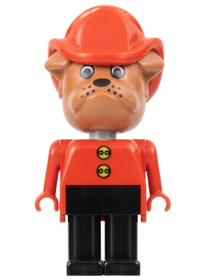 Fabuland Figure Bulldog 7 with Fire Helmet