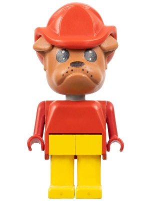 Fabuland Figure Bulldog 6 with Fire Helmet