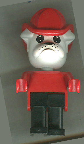 Fabuland Figure Bulldog 8 with Fire Helmet