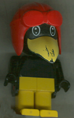 Fabuland Figure Crow 1 with Aviator Helmet and Black Eyes