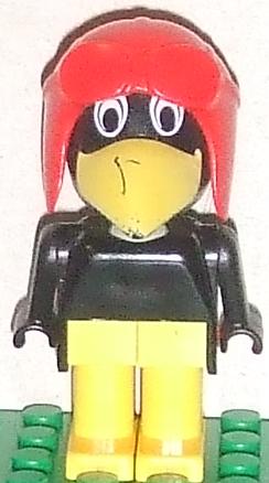 Fabuland Figure Crow 1 with Aviator Helmet and White Eyes
