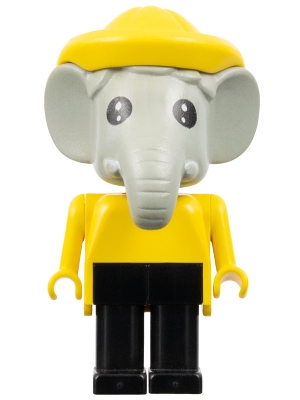 Fabuland Figure Elephant 4 with Yellow Hat and Black Eyes