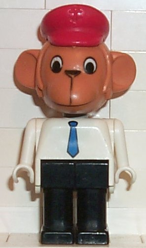 Fabuland Figure Monkey 1 with Red Hat