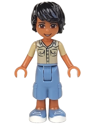 Matthew - Tan Shirt, Sand BLue Trousers