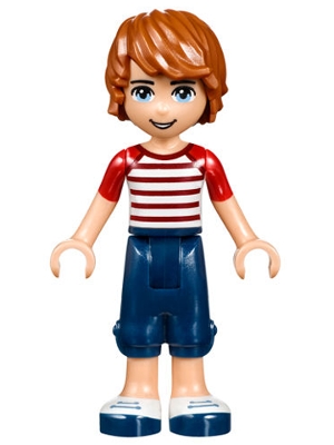 Julian - White/Red Shirt, Dark Blue Trousers
