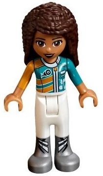 Andrea - Orange/Azure/White Race Suit