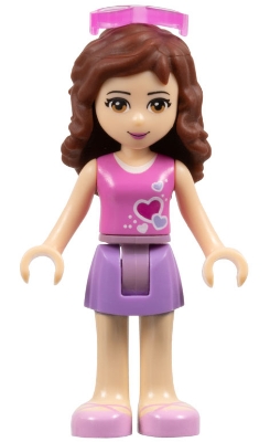 Olivia - Dark Pink Top, Medium Lavender Skirt, Safety Goggles