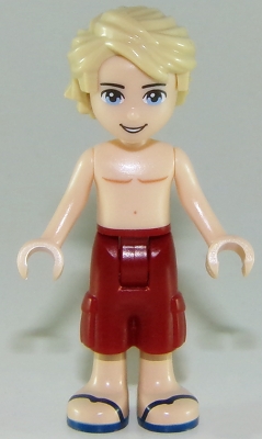 Mason - Bare Chest, Dark Red Trousers