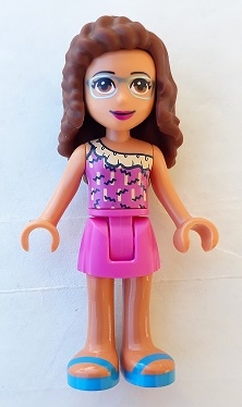 Olivia - Dark Pink Top, Dark Pink Skirt