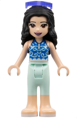 Emma - Blue Top, Light Aqua Trousers