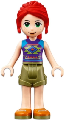 Mia - Dark Purple Top, Olive Green Skirt