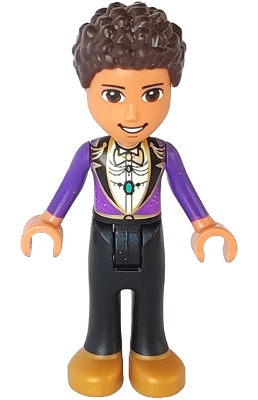 River - Dark Purple Jacket, Black Pants, Dark Brown Hair