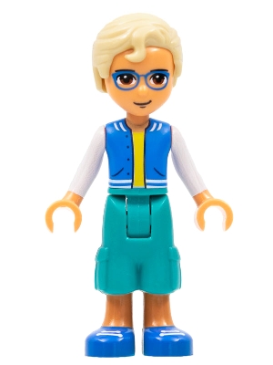 Sebastian - Blue Jacket, Dark Turquoise Pants, Tan Hair