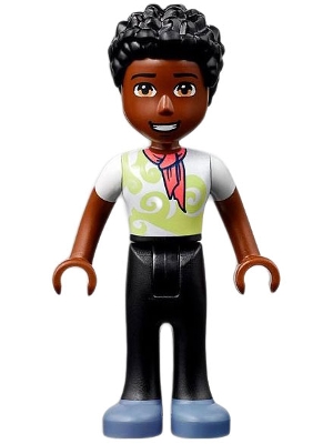 Trevor - White Shirt, Black Pants, Black Hair
