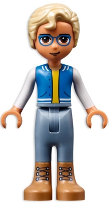Sebastian - Blue Jacket, Sand Blue Pants, Tan Hair