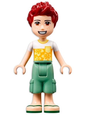 Daniel - White/Yellow Shirt, Sand Green Pants