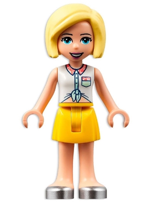 Roxy - White Shirt, Yellow Skirt