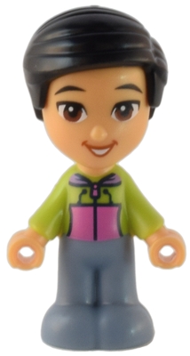 Peter - Lime Shirt, Sand Blue Pants