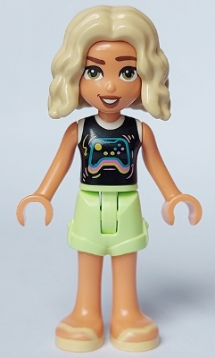 Nova - Black Top, Bright Light Yellow Shorts