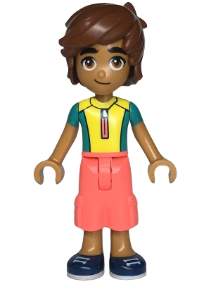 Leo - Yellow Shirt, Coral Pants