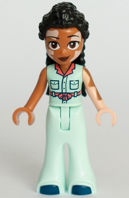 Jordin - White Shirt, Light Aqua Pants