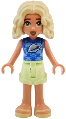 Nova - Blue Top, Tan Shorts