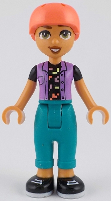 Nova - Lavender Top, Dark Turquoise Pants, Helmet