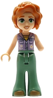 Autumn - Lavender Top, Sand Green Pants