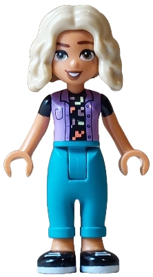 Nova - Lavender Top, Dark Turquoise Pants