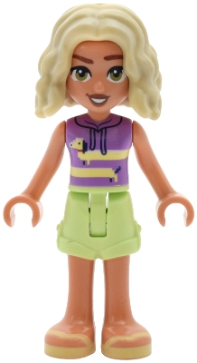 Nova, Lavender Top, Yellowish Green Skirt