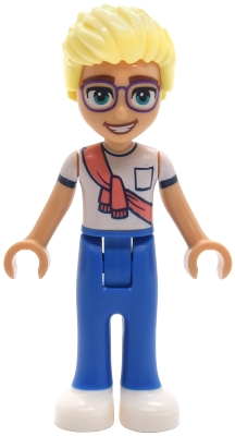 Olly - White Shirt, Blue Pants