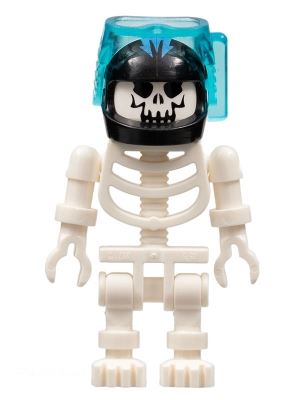 Skeleton with Evil Skull, Black Aquaraiders II Helmet (Squid Victim)