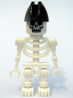 Skeleton with Evil Skull, Bicorne Hat