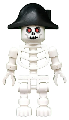Skeleton with Fantasy Era Skull, Bicorne Hat